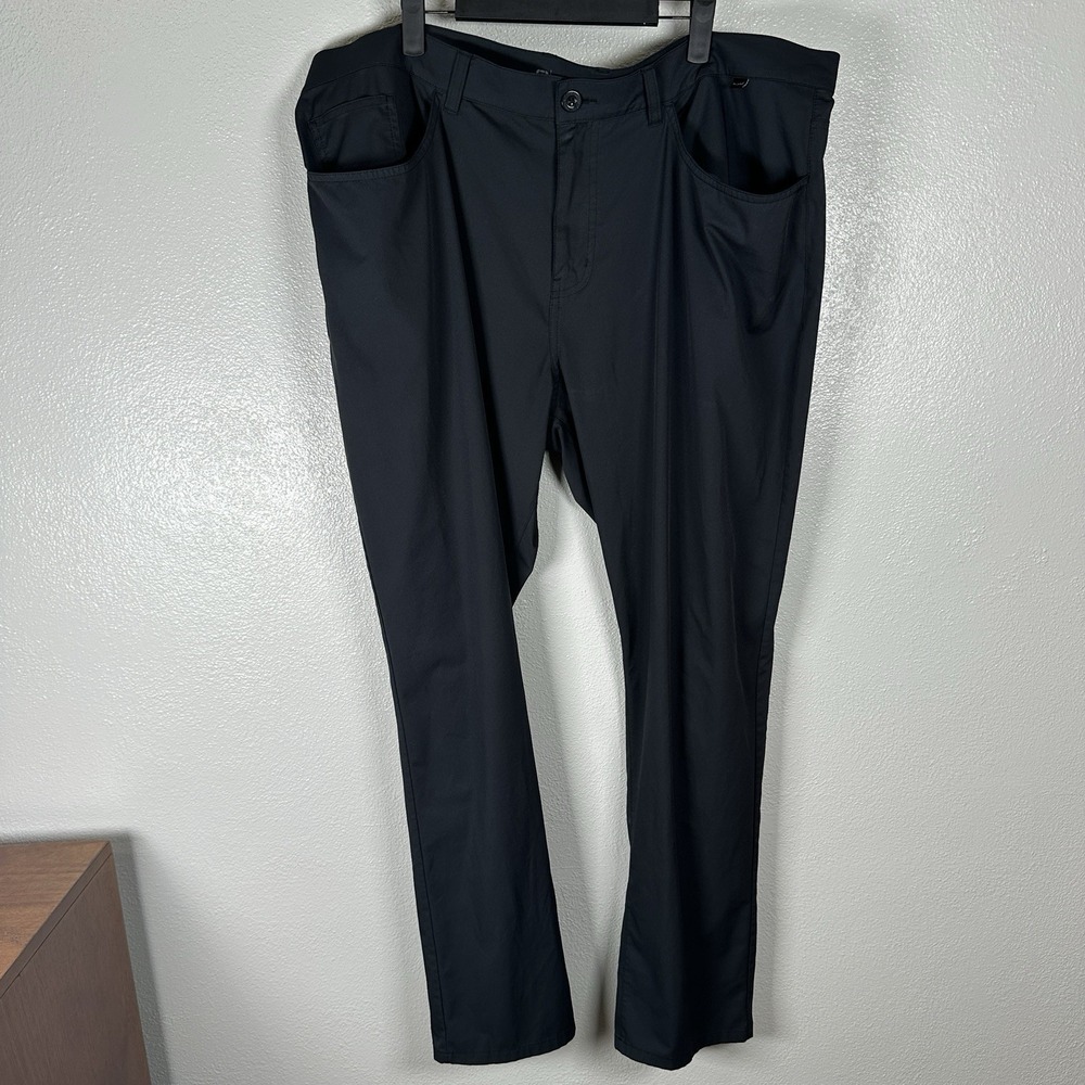 Travis Mathew Open To Close Golf Pants Mens Size 42x31 Black Straight Chino